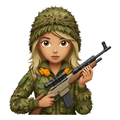Sexy Girl sniper sticker