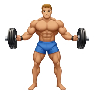 bodybuilder forearm on legs curl sticker
