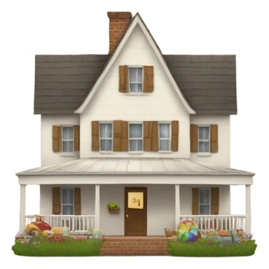 Happy 50th birthday in skinny farmhouse font sticker