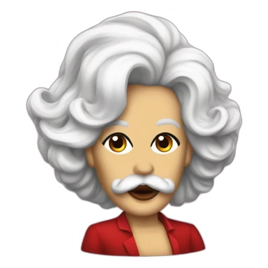 karl marx as a drag queen sticker