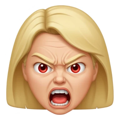 angry mom yelling sticker