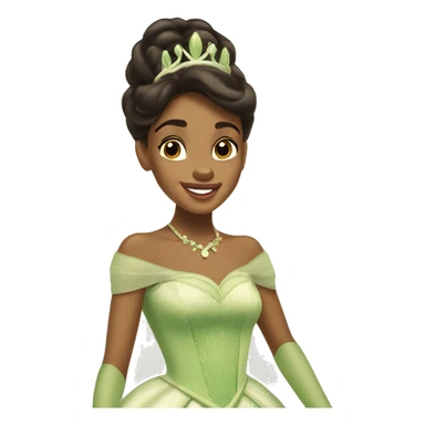 princess tiana from princess and the frog  sticker