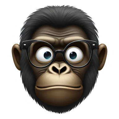 Gorille avec des lunettes de soleil sticker