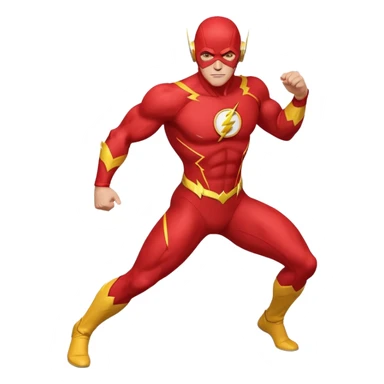 The Flash with stars in his eyes sticker