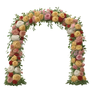 wedding arch made of flowers sticker