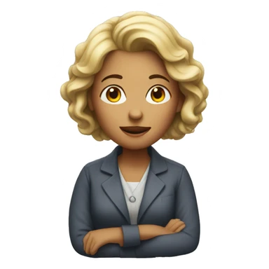 woman saying npo sticker