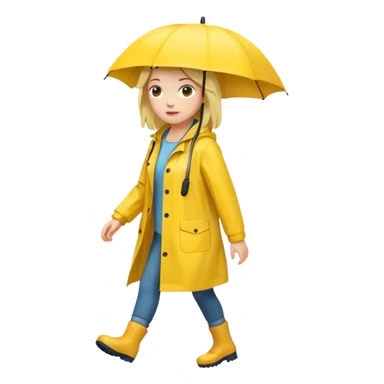 Raincoat Pedestrian woman sticker