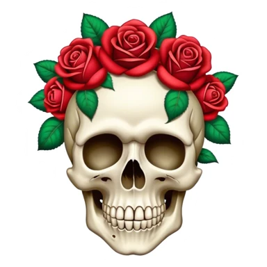 The Grateful Dead’s Scull and roses  sticker