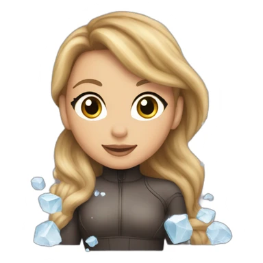 Mariah carey in an icecub sticker