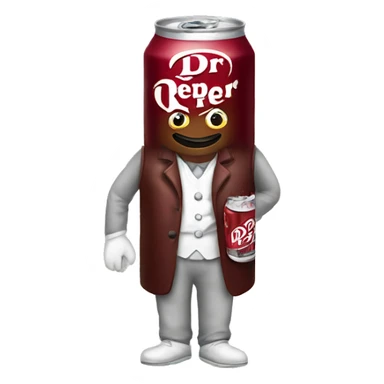 Dr Pepper can wearing a bow sticker