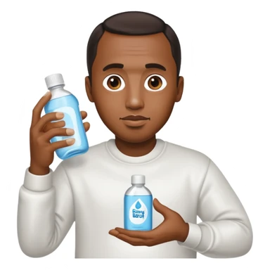 p diddy holding baby oil sticker