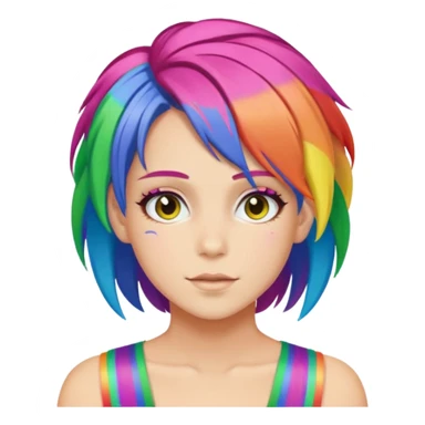 rainbow mika sticker