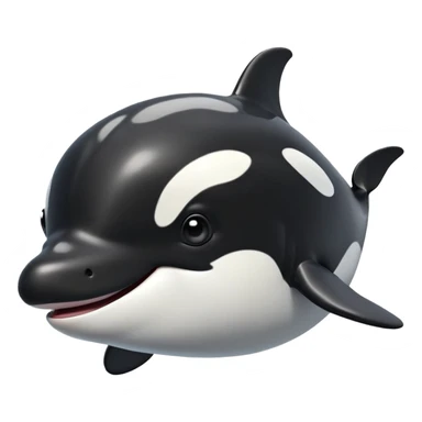 cinematic-comical-orca-portrait-emoji,-head-tilted-dramatically-with-an-exaggeratedly-shocked-expression,-featuring-a-sleek-black-and-white-body-with-wide,-comically-expressive-eyes-full-of-playful-disbelief-and-animated-flippers,-simple sticker