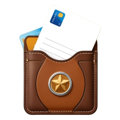 Resort Keycard & Holder: A sleek magnetic keycard paired with a leather card holder embossed with the resort logo.
 sticker