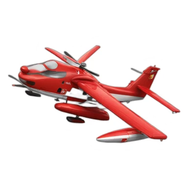 Pompier dans canadair sticker