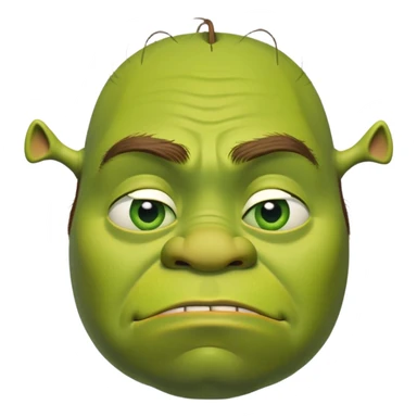 sad shrek sticker
