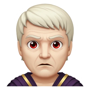 evil man with greek toga sticker