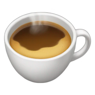 Una taza de café saludando sticker