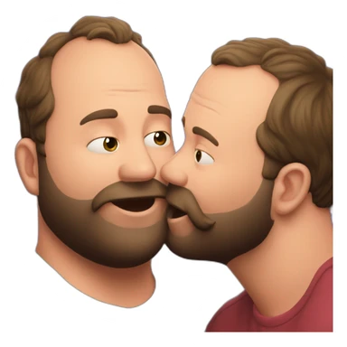 tom segura kissing bert kreischer sticker