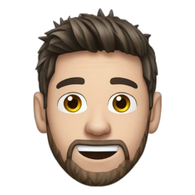 messi dans poubelle sticker