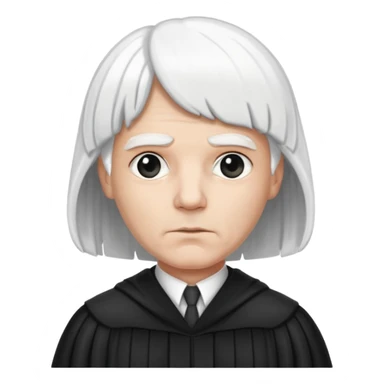 Judge with white wig  sticker