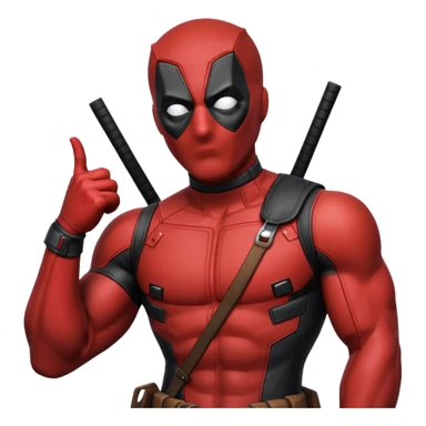 DeadPool from marvel rivals ass sticker