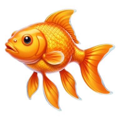 orange goldfish sticker