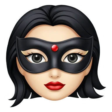 Domino eye mask sticker