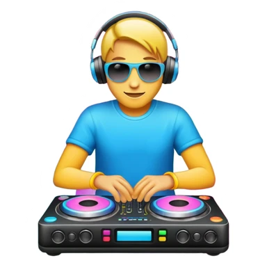 Dj light sticker
