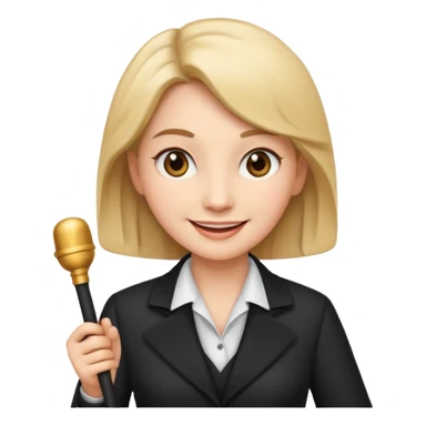 Female music conductor emoji sticker