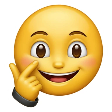 Emoji smirking and pinching fingers  sticker