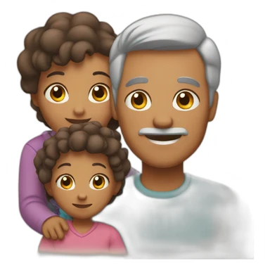 family of 4 with grandchildren sticker