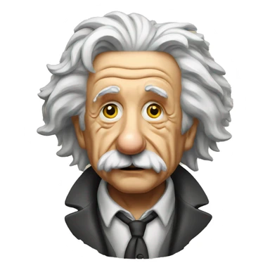 Albert einstein ripped sticker