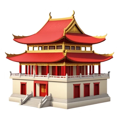 Chinese buddhism temple sticker