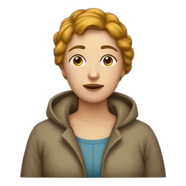 Une femme qui pleure et rigole  sticker