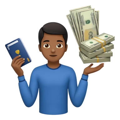 archetype for a young adult: The Precarious-Independent (20-25yr) Dealing with unstable incomes, bills, rent and expenses they have to have full control over finances but often don’t have the flexibility to think about long-term goals. South american or black individual 
 sticker