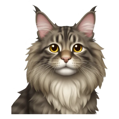 Maine Coon cat sticker