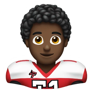 Texas Tech Football player sticker