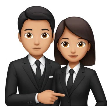 Hong Kong business comprador collaborate with white sticker