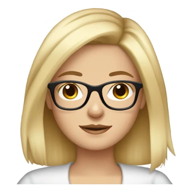 White girl blonde hair closed eyes and wearing glasses hugs Yorkshire terrier  sticker