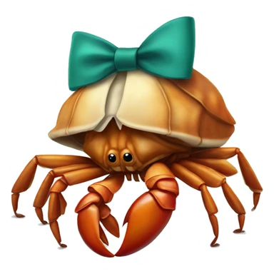Hermit crab wearing a bow tie  sticker