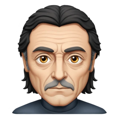 Ian McShane with grey eyes sticker