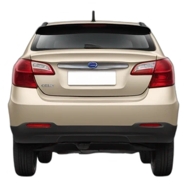 Car Geely CK in beige color  sticker