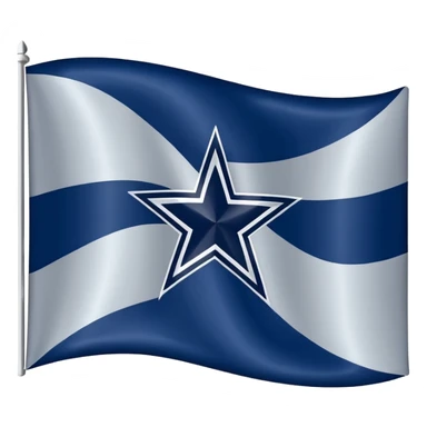 Dallas cowboys flag no stripes sticker