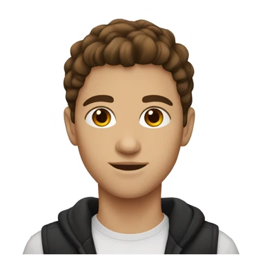 Teenage Albanian with brown hair sticker