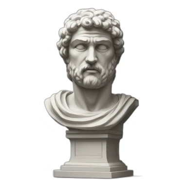 Stoic statue only with head sticker