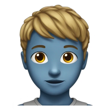 enfant au yeux bridé sticker