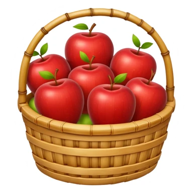  bamboo-basket apples sticker