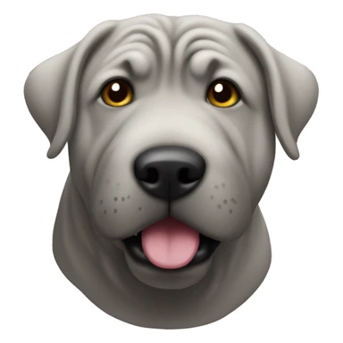 grey shar-peï sticker