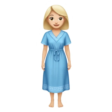 ligth woman housewife clothes full body  sticker